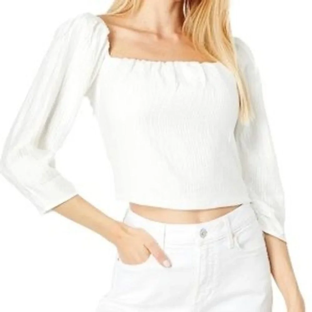 Astr The Label White Peasant Blouse - Women's M